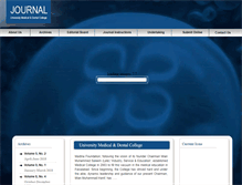 Tablet Screenshot of jumdc.tuf.edu.pk